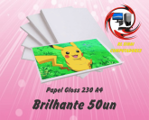 Papel Foto Gloss Brilhante A4 50un